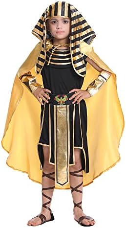 Boys Egyptian Pharaoh Costume Cosplay Kids Halloween