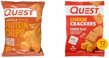 Quest Nutrition Tortilla Style Protein Chips, Low Carb, Nacho Che...