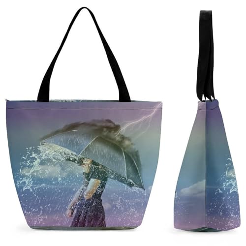 Sac de shopping parapluie pour femme bandoulière 28x18x32cm