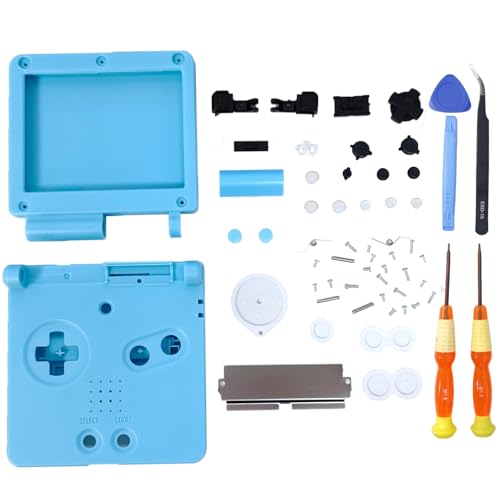 Image of Hzxkqmil Full Housing Shell Kit for Nintendo Gameboy Advance SP Console | Custom Shell Replacement Case Frosted Surface Cover with Buttons Screws Repair Parts+Tools Kit for GBA SP Console