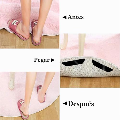 Miniatura 5 de Pinzas Para Alfombras, 24 Pcs Antideslizante Alfombra Pinzas, Reutilizable Und Lavable Bases Antideslizantes Para Alfombras, Para Cocina, Baño, Salón, Dormitorio, Oficina