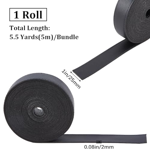 Cordon en cuir synthétique plat de 2mm pour loisirs créatifs - 3