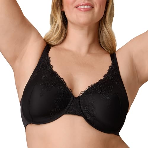 PLAYTEX Women's Underwire Bra, Plus-Size Bras Available, Full Coverage, Convertible, Supportive, Lace, 4805