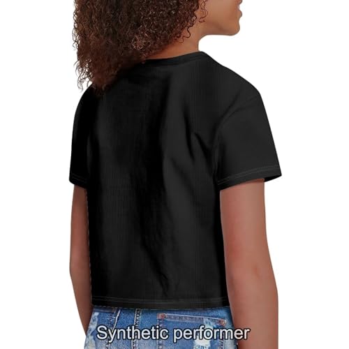 Image of 4th of July Shirt for Girls 7-8 Years US Flag Crop Tops Kids Outfit Independent Day Graphic Tee-