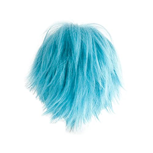 Gairyan Short Blue Cosplay Wig, Unisex Anime Cosplay Wigs for Women/Men, Straight Fluffy Wig for Costume Theme Party - Image 4