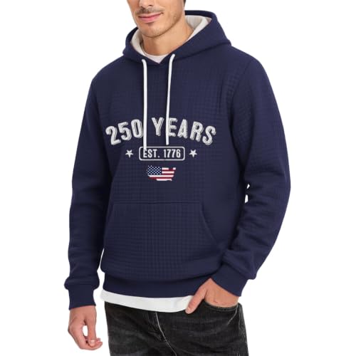 Sudadera con capucha para hombre en azul marino ideal para un look casual diario