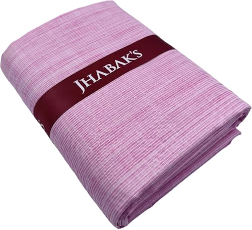 Image of JHABAK'S Unstitched Cotton Blend Solid Shirt & Trouser Fabric - 2.25 m Shirt Cloth - 1.20 m Pant Piece