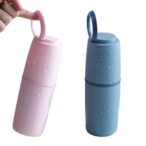 jamgeery Estuche de Viaje para Cepillos de Dientes, Estuche De Almacenamiento para Cepillo De Viaje, Organizador De Almacenamiento para Viajes Vacaciones Adultos Niños Hotel Aire Libre