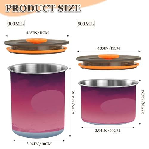 Envase hermético para café de acero inoxidable 17oz miniatura 2