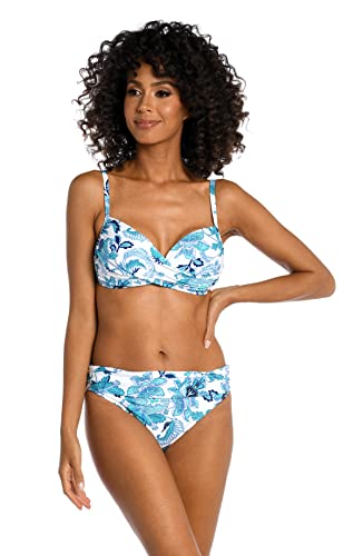 Haut de maillot de bain femme La Blanca asymétrique vert émeraude taille 42