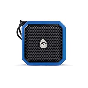 ECOXGEAR EcoPebble Lite GDI-EXPLT502 Rugged Waterproof Floating Portable Bluetooth Wireless 5-Watt Mini Smart Speaker (Blue)