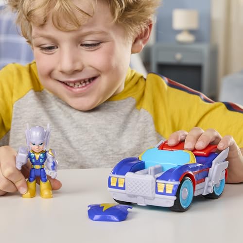 Marvel Iron Man and His Awesome Friends Thor Thunder Roadracer Action Figure & Toy Vehicle, 3-Inch (7.6 CM) Super Hero Toys, 3+ - image 5
