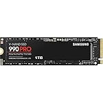 Samsung 990 PRO SSD 1TB PCIe 4.0 M.2 2280 Internal Solid State Hard Drive, Seq. Read Speeds Up to 7,450 MB/s for High End Computing, Gaming, and Heavy Duty Workstations, MZ-V9P1T0B/AM