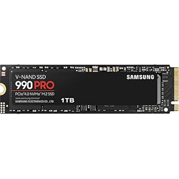 SSD Samsung 990 PRO 1TB NVMe M.2 2280 (Leitura até 7450MB/s e Gravação até 6900MB/s)