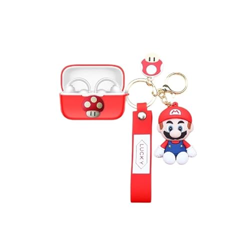 For anker soundcore c50i �w�b�h�z���p�ی�P�[�X �J�o�[ �ϏՌ��A�V���R���f�ށA�����h�~�t�b�N�t���A�[�d�\�A����~�߁A�w��h�~�A�C���z�����[�P�[�X�A���S�ی�A�h���A�h�o�A�y�ʁA�����h�~ (�J���r�i + �����h�~�X�g���b�v+����P�[