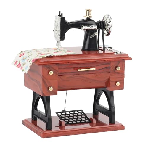 QUXVUIS Máquina de Coser de simulación nostálgica Retro Mediana YL1010, Regalo de Año Nuevo, ABS, Regalo Creativo para cumpleaños de niñas.