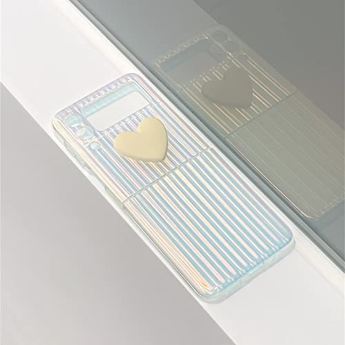 Coque Galaxy Z Flip 4 transparente effet laser 3D - 4