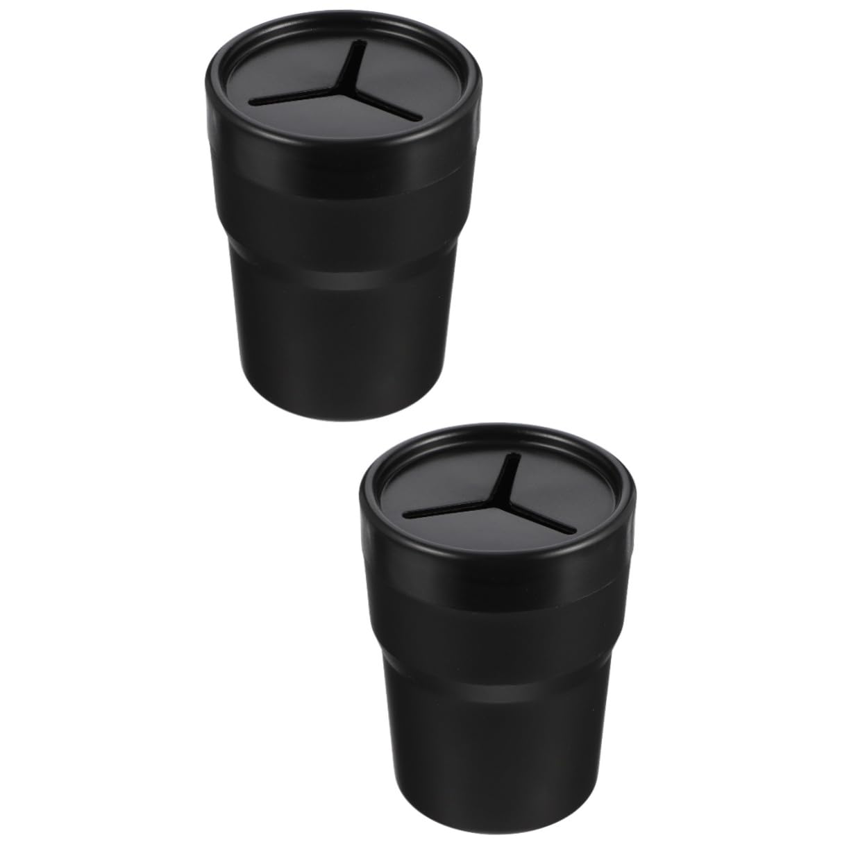 Amosfun 2 Ensembles Poubelle De Voiture Compacte Avec Couvercle Conteneur À Déchets Forme De Tasse Pour Voiture Et Maison Pour Intérieur Propre Et Ordonné 2 Pièces * 2