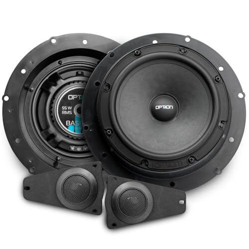 Option Lautsprecher Set 16cm kompatibel mit VW T5/T6 Transporter, Reisemobile, Camper - fahrzeugspezifisches 2-Wege Frontsystem mit 20mm Hochtöner, 55 WRMS, 3 Ohm, hoher Wirkungsgrad 88dB