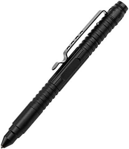 Aintel Tactical Pen, LED Flashlight Survival and Self Defense Tactical Pens Glass Breaker with Writing, Black