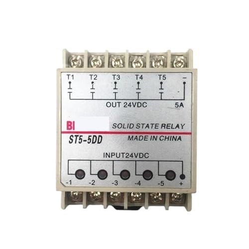 Relais statique pour automate industriel PLC avec 5 canaux de sortie 24~380VAC