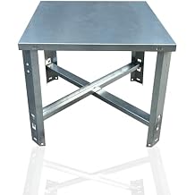 CMI Inc - Heavy-Duty Water Heater Stand for 30-50 Gallon Tanks | Metal Base Carrier Riser | 21x21x18 Inch Platform | Safe & Durable Floor Storage for Hot Water, Rain Barrels, and Tankless Heaters