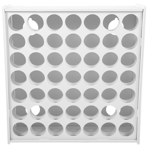 HOODANCOS Wooden Paint Rack Stand with Slots Vertical Storage for Paint Bottles and Art Tools Lightweight and Durable Craft Organizer Easy Installation Space-saving Design