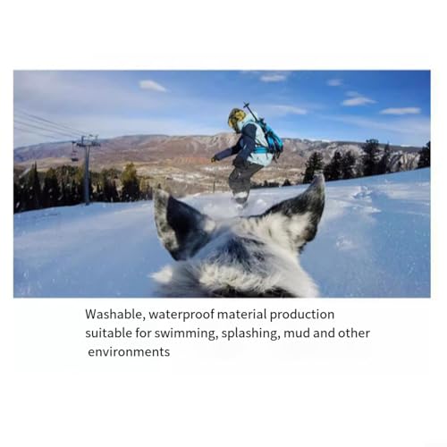 Hundegeschirr, verstellbar, weiche ABS-Weste, doppelte Fixierung, sichere Kamera-Basis für Outdoor, Wandern, Laufen, 18 x 20 x 5 cm, leicht – Bild 8
