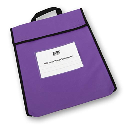 EAI Education Book Pouches 15" x 12": Assorted Colors - Set of 6