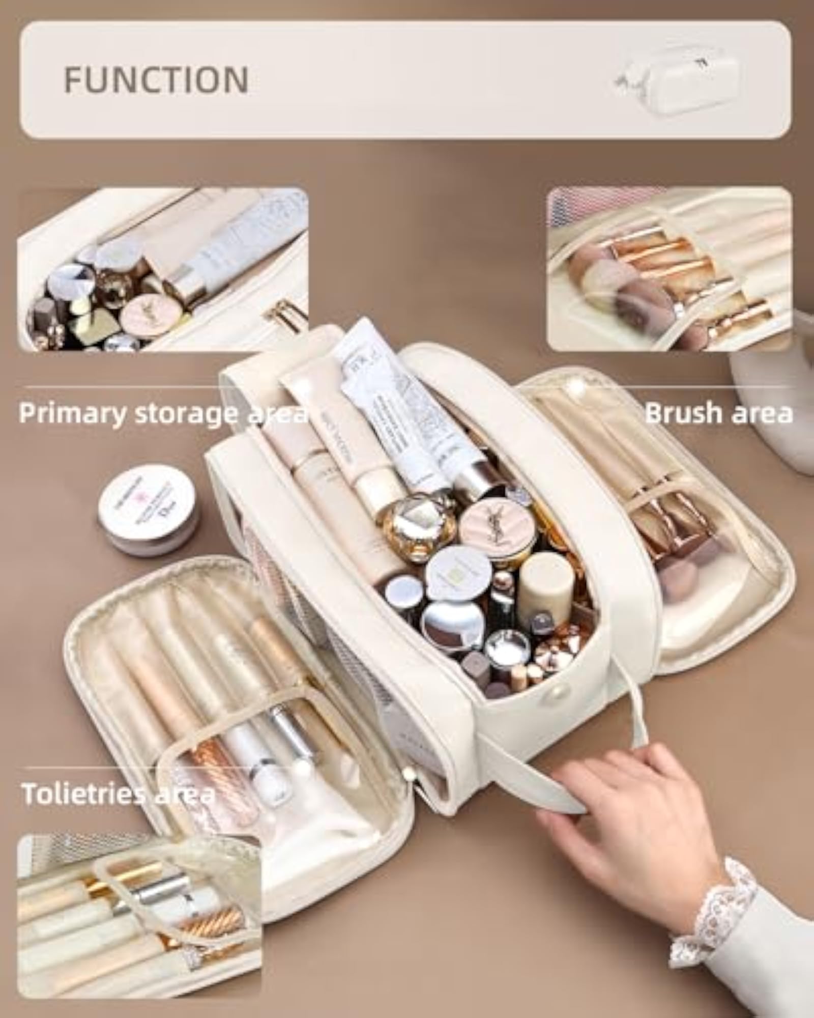 Large Capacity Travel Makeup Bag for Women
