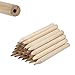 LUTER 24 Pièces Crayons Gras Ronds Courts Mini Crayons en Bois Crayons Ronds Crayons en Bois Courts en Vrac pour les Enfants d'Âge Préscolaire Tout-Petits École Maternelle Maison