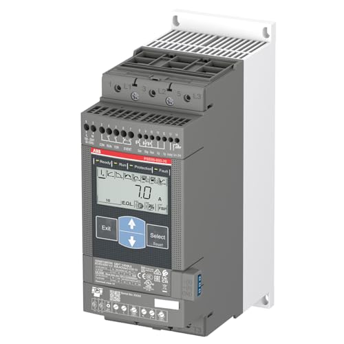 ABB, PSE85-600-70, Soft Starter, 80 Amps, 30 HP @ 230V/60 HP @ 460V, 100-250VAC Control Voltage, w/Built-in Bypass