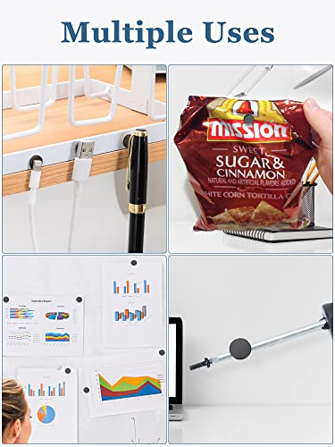 image for SMARTAKE 45 Pcs Refrigerator Magnets, Small Round Fridge Magnets, Mult