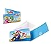 Set di 8 inviti e 8 buste, motivo Super Mario Bros, per feste di compleanno per bambini o feste a tema