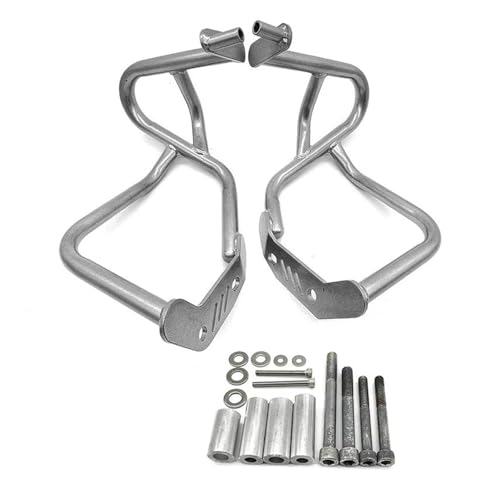 Crash bar R1200R 2007-2014 argent en acier robuste pour une protection moteur élégante