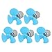 Aexit DC 3V Electrical equipment 0.05A 12500RPM Strong Force Motor 3-Vane Blue Propeller 50mmx2mm 5Pcs