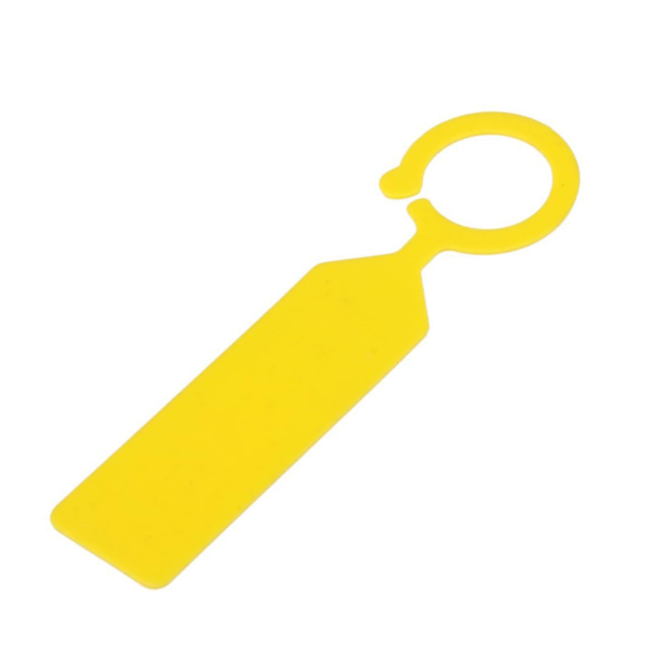 VILLCASE 120pcs Reusable Yellow Plastic Wine Bottle Tags Thick Labels for Easy Identification Gardens Nurseries and Events