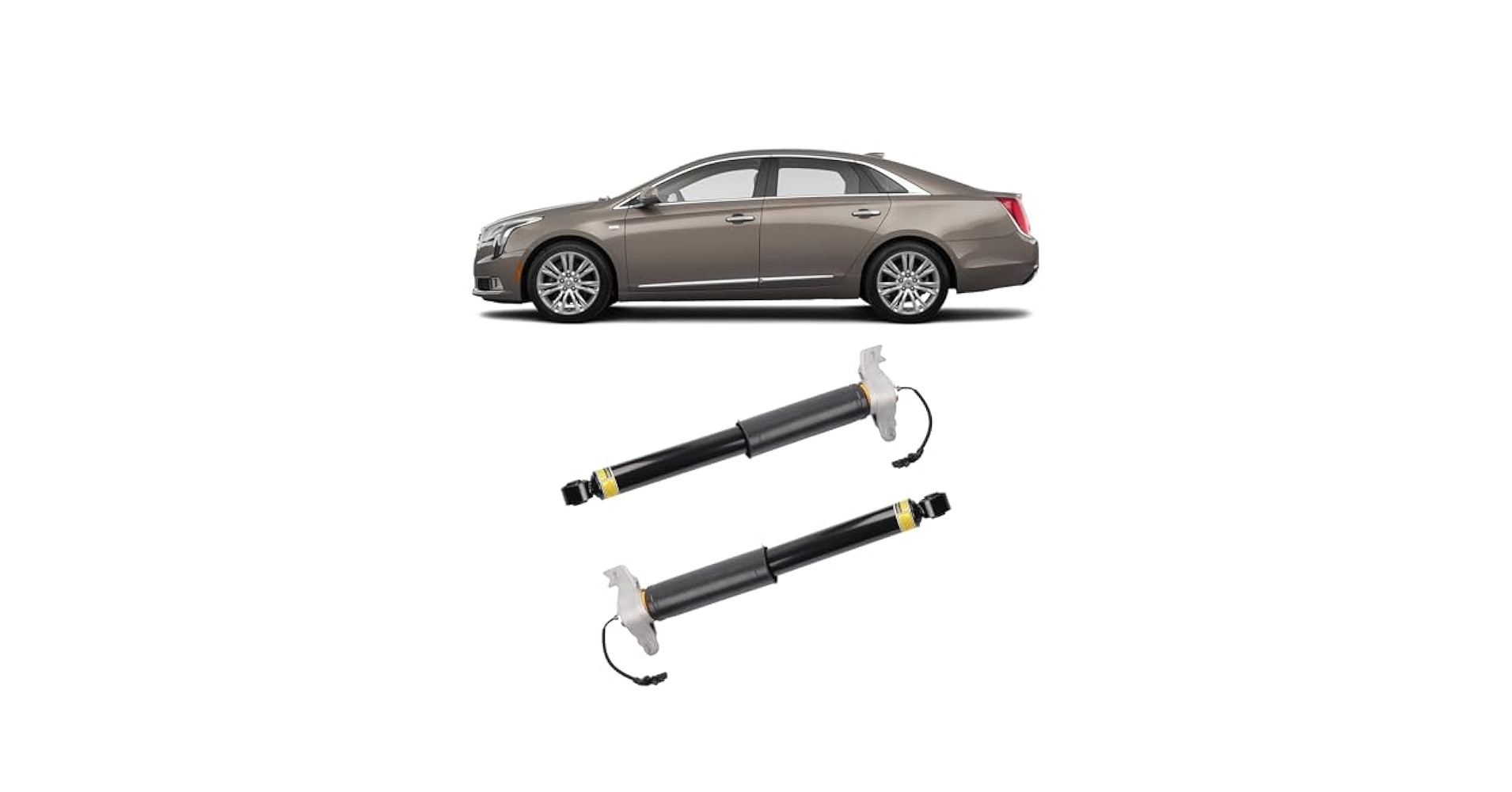 Amazon.com: Dasbecan Pair Rear Shock Absorber W/Upper Mount