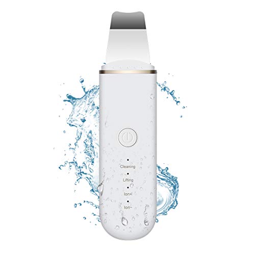 Preisvergleich Produktbild Ultraschallpeelinggerät Skin Scrubber Wiederaufladbarer, Mitesserentferner Ultraschall Peeling Porenreiniger Akne-Entferner Ionen Hautreiniger für Gesichtsreinigung Gesichtspflege