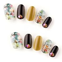 Amazon | ゆずネイル ネイルチップ I12007-Q-CASR | ゆずネイル