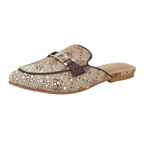 Guess Women's BOMMIYAA Mule, Medium Brown 210, 10