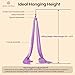 Aum Active Aerial Silks Starter Kit - Durable 9 Yards of Aerial Yoga Hammock with Hardware & Guide - Aerial Swing for Acrobatic Flying Yoga & All Levels (Aerial Rigging Point Up to 13ft)