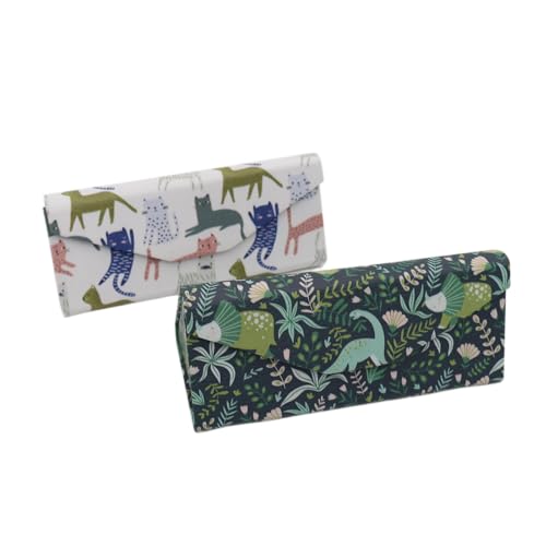 Image of Real Sic Glasses Case for Men and Women - Magnetic Folding Hard Shell Sunglass Holder - Inspired by Adorable Animals