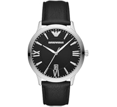 Amazon.com: Emporio Armani Men's Three-Hand Date Silver and