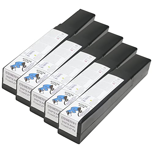 Image of Blue Demon E7018 X 3 /32 inch X 14 inch X 5 LB X 5 Pack Low Hydrogen Carbon Steel Electrode, Runs on AC or DC, Easy Slag Removal, Excellent Bead Appearance, All Position | Low Hydrogen, Runs on AC or DC, Easy Slag Removal, Excellent Bead Appearance, All Position
