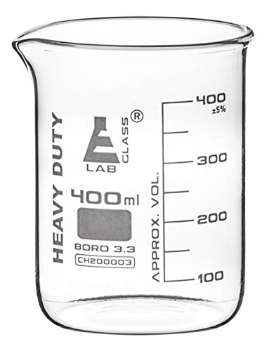EISCO Heavy Duty Beaker, 400ml — 3.2mm Uniform Walls