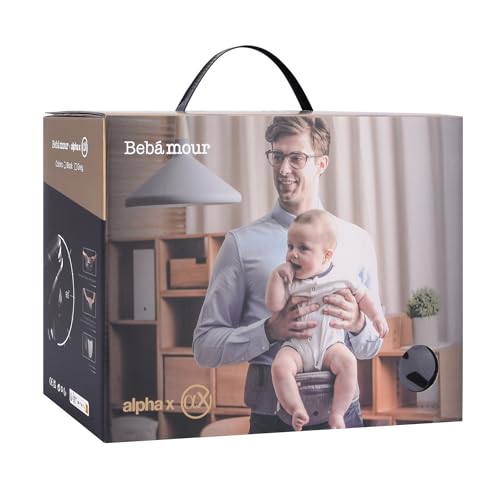 Bebamour Marsupio pieghevole Marsupio ergonomico Marsupio per 0-36 mesi Baby Carrier Backpack(New Black)