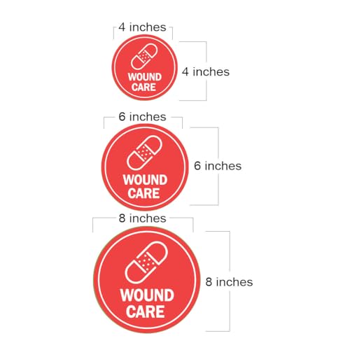 Plaque murale Circle Plus Wound Care panneau signalisation entreprise L