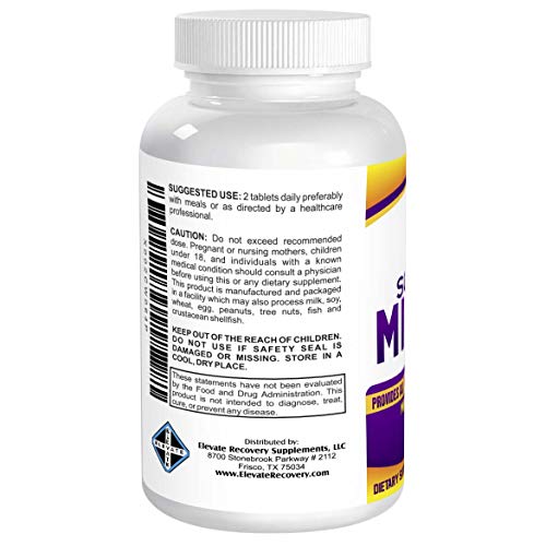 Elevate Recovery Supplements 1SM60 Supermax Multimineral Supplement (Iron Free) With 72 Trace Minerals - Natural Multiminerals - High Potency Multi Mineral Supplements All-In-1 Formula - 60 Tablets thumb #2