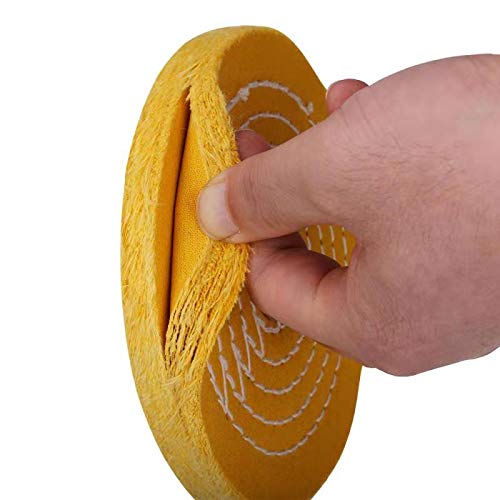 6 Inch Buffing Polishing Wheel 1/2 Inch Arbor Hole For Bench Grinder Buffer Tool Coarse Medium Soft 3Pcs #TOP1